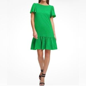 DKNY Vibrant Green Mini Dress